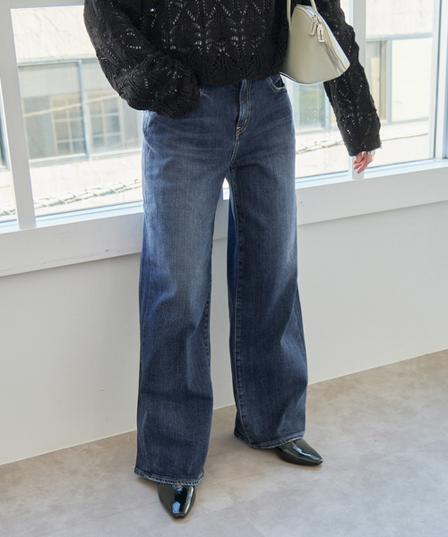 RED CARD TOKYO（レッドカード）の「《追加》RED CARD TOKYO / レッドカード トーキョー 35th Anniversary Wide（デニムパンツ・レディース・ダークブルー/ブルー・25/24/23/22）」の13枚目の写真