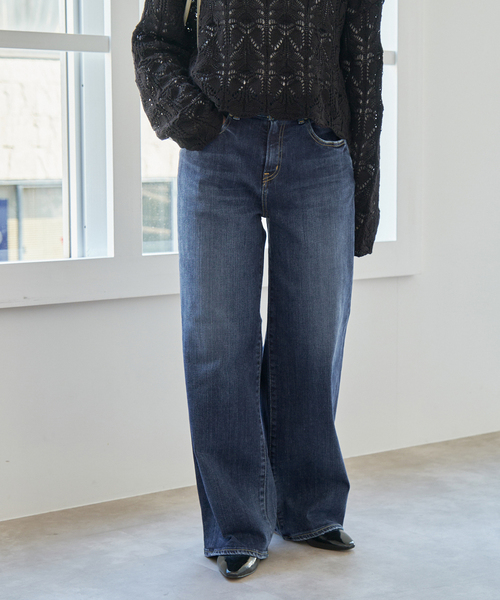 RED CARD TOKYO（レッドカード）の「《追加》RED CARD TOKYO / レッドカード トーキョー 35th Anniversary Wide（デニムパンツ・レディース・ダークブルー/ブルー・25/24/23/22）」の15枚目の写真