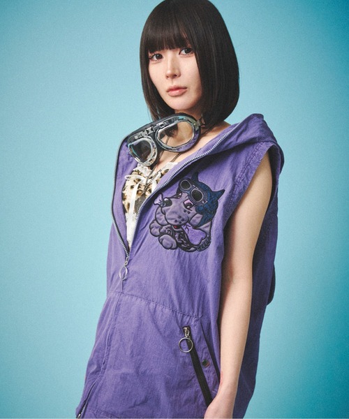 GALFY（ガルフィー）の「『GALFY/ガルフィー』反戦ベスト（ベスト・メンズ・ブラック/パープル・L/XL）」の19枚目の写真