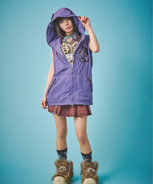 GALFY（ガルフィー）の「『GALFY/ガルフィー』反戦ベスト（ベスト・メンズ・ブラック/パープル・L/XL）」の18枚目の写真