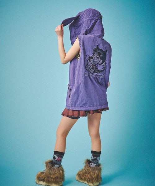 GALFY（ガルフィー）の「『GALFY/ガルフィー』反戦ベスト（ベスト・メンズ・ブラック/パープル・L/XL）」の10枚目の写真