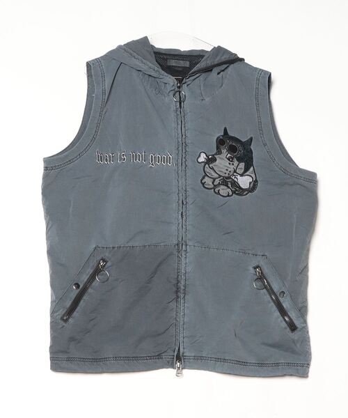 GALFY（ガルフィー）の「『GALFY/ガルフィー』反戦ベスト（ベスト・メンズ・ブラック/パープル・L/XL）」の12枚目の写真