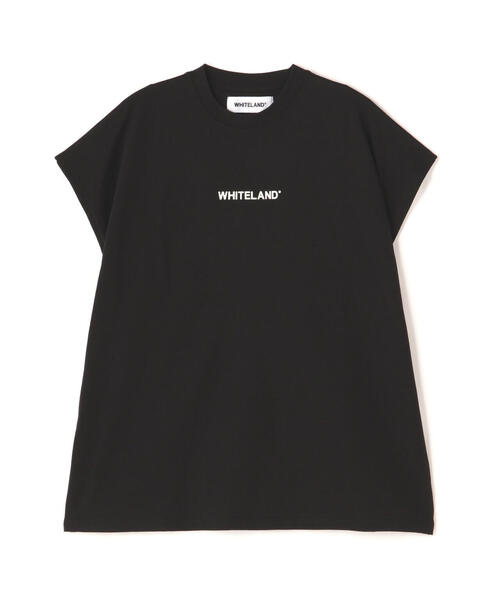 WHITELAND（ホワイトランド）の「WEB&DEPOT限定/WHITELAND/ホワイトランド/OWL/LOGO NS/ロゴ ノースリーブ（タンクトップ・レディース・ホワイト/ブラック・M/L）」の3枚目の写真