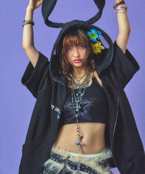 GALFY（ガルフィー）の「GALFY-どんまいパーカー（パーカー・メンズ・ホワイト/カーキ/ブラック・XL/L）」の9枚目の写真