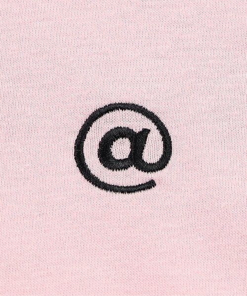 algy(アルジー)の「フレンチスリーブワンポイントシシュウT(Tシャツ/カットソー・キッズ・ピンク/レッド/オフホワイト/サックスブルー・XX-SMALL/X-SMALL/MEDIUM/SMALL)」の8枚目の写真