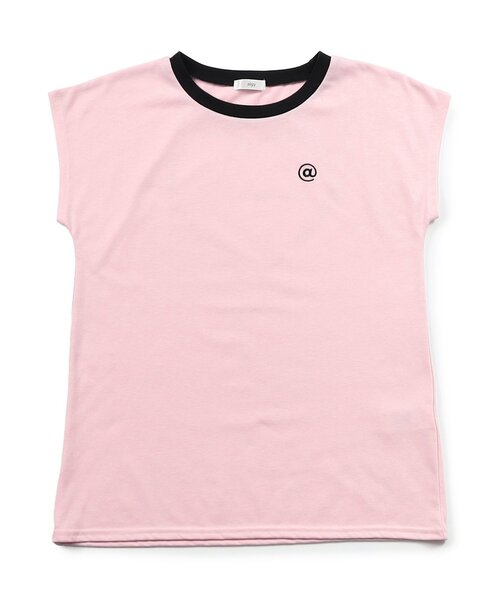 algy(アルジー)の「フレンチスリーブワンポイントシシュウT(Tシャツ/カットソー・キッズ・ピンク/レッド/オフホワイト/サックスブルー・XX-SMALL/X-SMALL/MEDIUM/SMALL)」の18枚目の写真