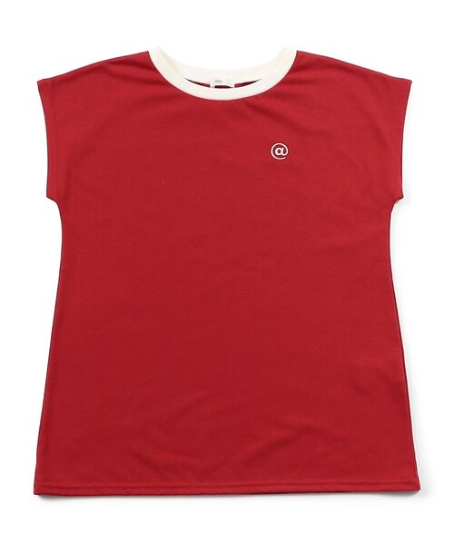 algy(アルジー)の「フレンチスリーブワンポイントシシュウT(Tシャツ/カットソー・キッズ・ピンク/レッド/オフホワイト/サックスブルー・XX-SMALL/X-SMALL/MEDIUM/SMALL)」の19枚目の写真