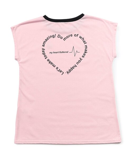 algy(アルジー)の「フレンチスリーブワンポイントシシュウT(Tシャツ/カットソー・キッズ・ピンク/レッド/オフホワイト/サックスブルー・XX-SMALL/X-SMALL/MEDIUM/SMALL)」の21枚目の写真