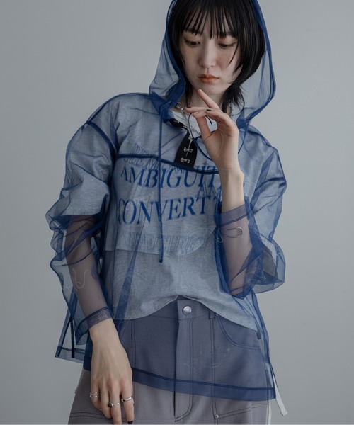 VACANCY(ヴァカンシー)の「タロットカード柄フーディーシアートップス(Tシャツ/カットソー・レディース・グレー/ブラック/ネイビー・FREE)」の3枚目の写真