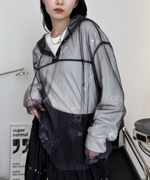 タロットカード柄フーディーシアートップス