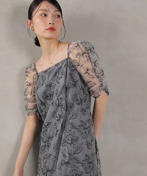 Kana(カナ)の「トルネード レース ワンピース パーティー ドレス 結婚式 お呼ばれ オケージョン(ドレス・レディース・ブラウン/イエロー/ブラック・M)」の11枚目の写真