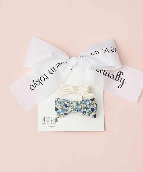 BIRTHDAY BAR（バースデイバー）の「KIDS HAIR PIN Ribbon Clip フラワー（リング・レディース・ピンク/ブルー・0）」の2枚目の写真