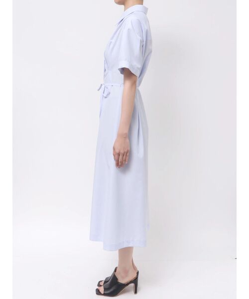 TONAL(トーナル)の「ウエストタックシャツワンピース(ワンピース・レディース・ネイビー/グレー/ライトブルー・MEDIUM)」の6枚目の写真
