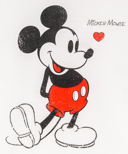 【BASICKS】ベーシックス × Mickey Mouse プリント◇Tシャツ BASICKS|ベーシックス × MICKEY MOUSE VINTAGE RINGER T-SHIRT