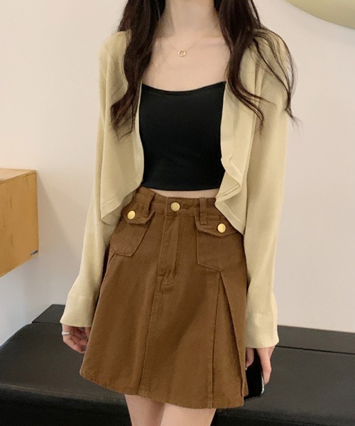 shoppinggo(ショッピングゴー)の「サマーカーディガン UVカット カーデ Vネック(カーディガン/ボレロ・レディース・ブルー/ホワイト/レッド系その他/ベージュ/イエロー・FREE)」の18枚目の写真