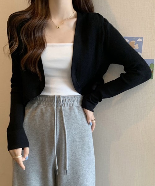 shoppinggo(ショッピングゴー)の「サマーカーディガン UVカット カーデ Vネック(カーディガン/ボレロ・レディース・ブルー/ホワイト/レッド系その他/ベージュ/イエロー・FREE)」の19枚目の写真