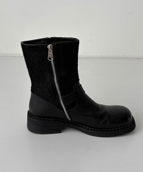 CANAL JEAN(キャナルジーン)の「El mar レザーエンジニアショートブーツ(ブーツ・レディース・ブラック/ブラウン・23.5/24/24.5)」の5枚目の写真