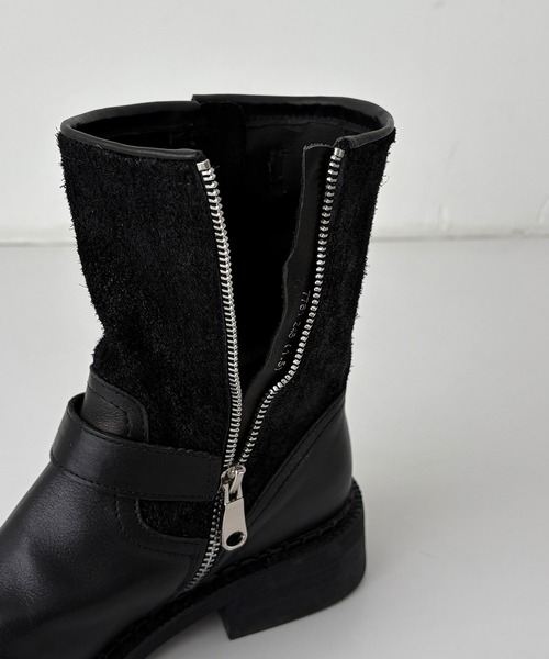 CANAL JEAN(キャナルジーン)の「El mar レザーエンジニアショートブーツ(ブーツ・レディース・ブラック/ブラウン・23.5/24/24.5)」の9枚目の写真