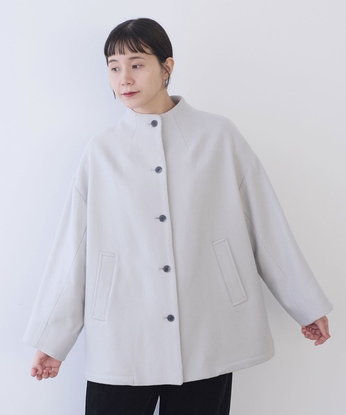 yuni（ユニ ）の「Super100 ハイネックドルマンコート（その他アウター