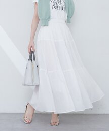 インド綿」に該当するスカート（ホワイト/白色系）ファッション