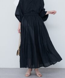 natural couture | インド綿ボイルティアードスカート(スカート)