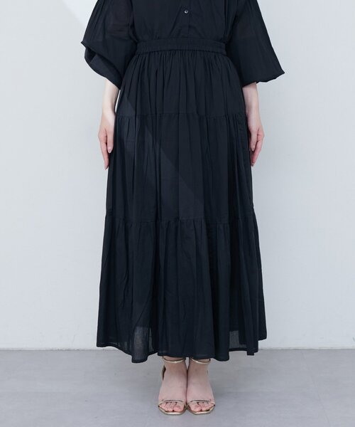 JUSGLITTY コットンティアードスカート定価2.75万円♡新品タグ付き JUSGLITTY（ジャスグリッティー）の「コットンティアードカット