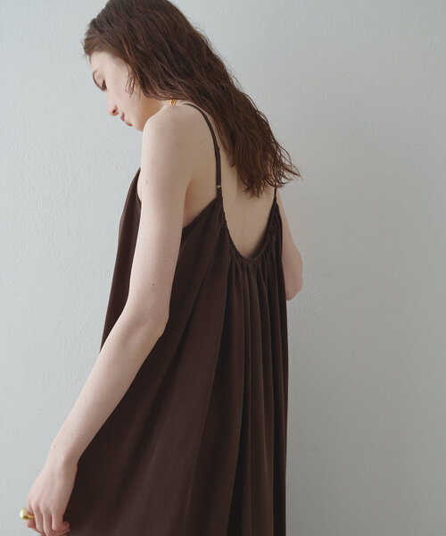 Drawing Numbers(ドローイング ナンバーズ)の「【Drawing Numbers】キャミマキシドレス(ワンピース・レディース・グレイッシュベージュ/ブラック・38)」の14枚目の写真