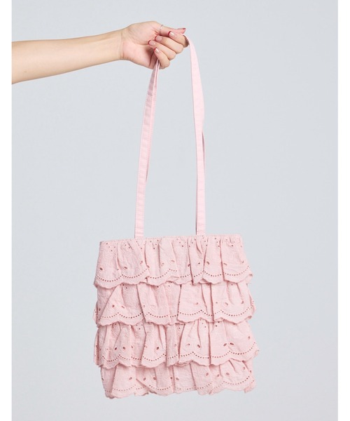 Little sunny bite（リトルサニーバイト）の「『little sunny bite』bear lace bag（ショルダーバッグ・レディース・ピンク/ブラック・FREE）」の15枚目の写真