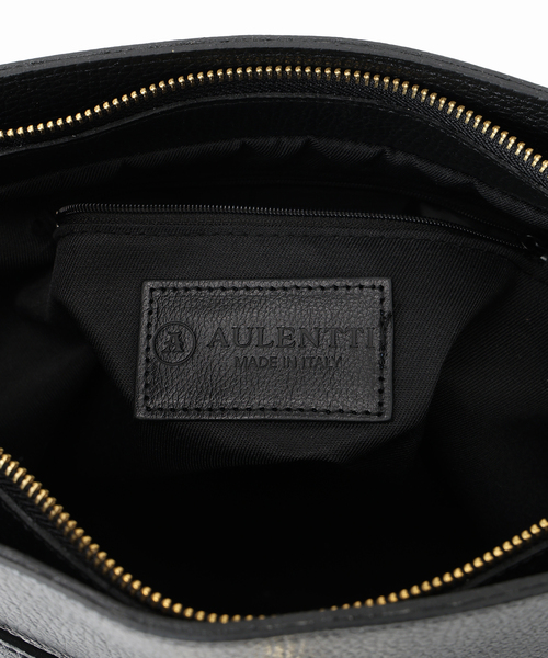 AULENTTI/オウレンティワンハンドル金具付きbasketバック　ブラウン AULENTTI/オウレンティワンハンドル金具付きbasketバック
