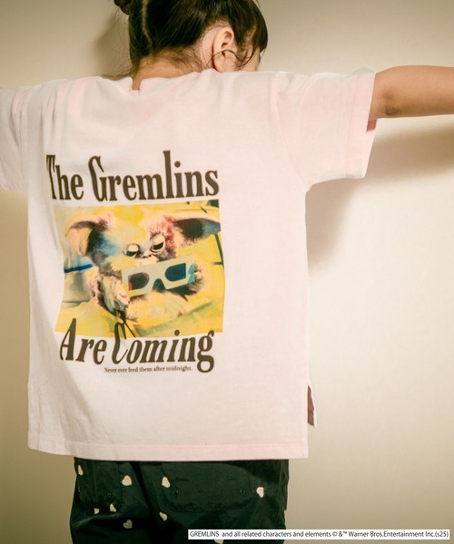 LOWRYS FARM（ローリーズファーム）の「グレムリンＢＩＧＴ　498645（Tシャツ/カットソー・キッズ・オフホワイト/チャコールグレー/ピンク・150cm/130cm/110cm）」の3枚目の写真