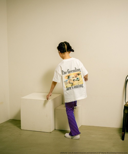 LOWRYS FARM（ローリーズファーム）の「グレムリンＢＩＧＴ　498645（Tシャツ/カットソー・キッズ・オフホワイト/チャコールグレー/ピンク・150cm/130cm/110cm）」の6枚目の写真