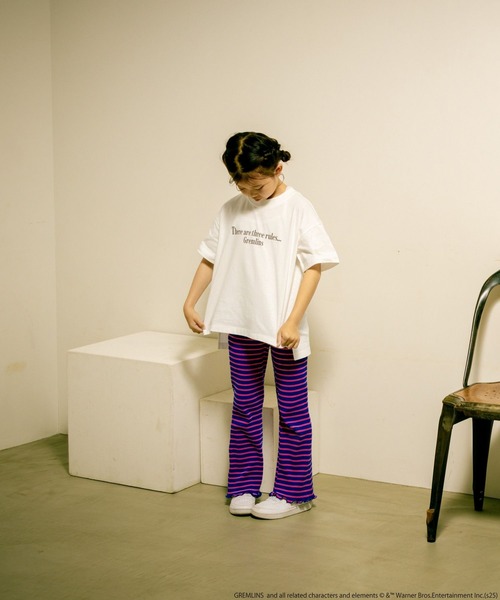 LOWRYS FARM（ローリーズファーム）の「グレムリンＢＩＧＴ　498645（Tシャツ/カットソー・キッズ・オフホワイト/チャコールグレー/ピンク・150cm/130cm/110cm）」の7枚目の写真
