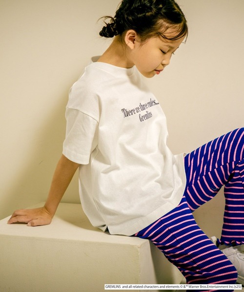 LOWRYS FARM（ローリーズファーム）の「グレムリンＢＩＧＴ　498645（Tシャツ/カットソー・キッズ・オフホワイト/チャコールグレー/ピンク・150cm/130cm/110cm）」の8枚目の写真
