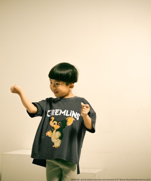 LOWRYS FARM（ローリーズファーム）の「グレムリンＢＩＧＴ　498645（Tシャツ/カットソー・キッズ・オフホワイト/チャコールグレー/ピンク・150cm/130cm/110cm）」の10枚目の写真