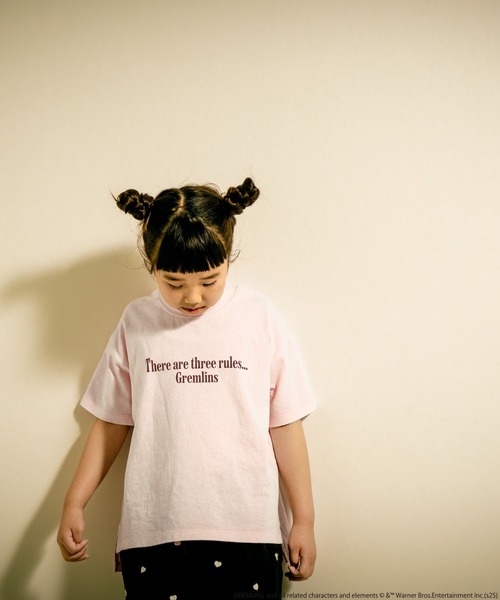 LOWRYS FARM（ローリーズファーム）の「グレムリンＢＩＧＴ　498645（Tシャツ/カットソー・キッズ・オフホワイト/チャコールグレー/ピンク・150cm/130cm/110cm）」の14枚目の写真
