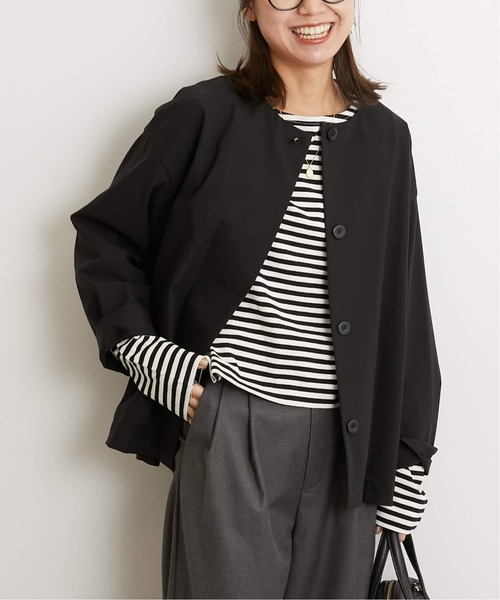 追加》撥水【SPENSIERATO】クルーネックコクーンブルゾン（その他