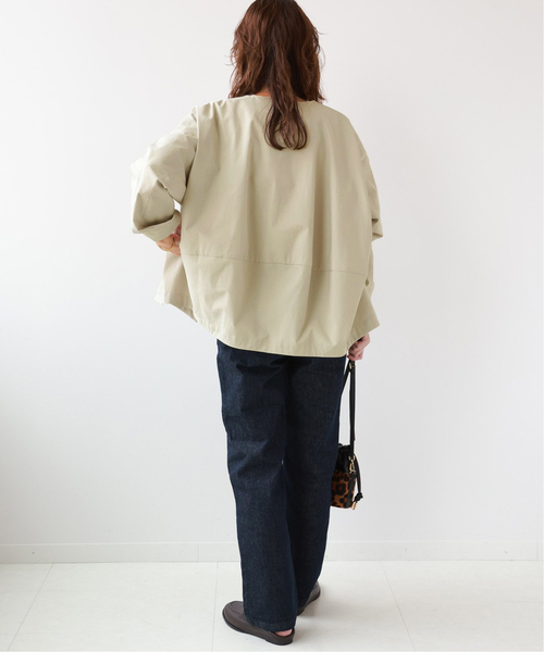 JOURNAL STANDARD relume(ジャーナルスタンダード レリューム)の「《追加》撥水【SPENSIERATO】クルーネックコクーンブルゾン(その他アウター・レディース・ブラック/ベージュ・FREE)」の9枚目の写真