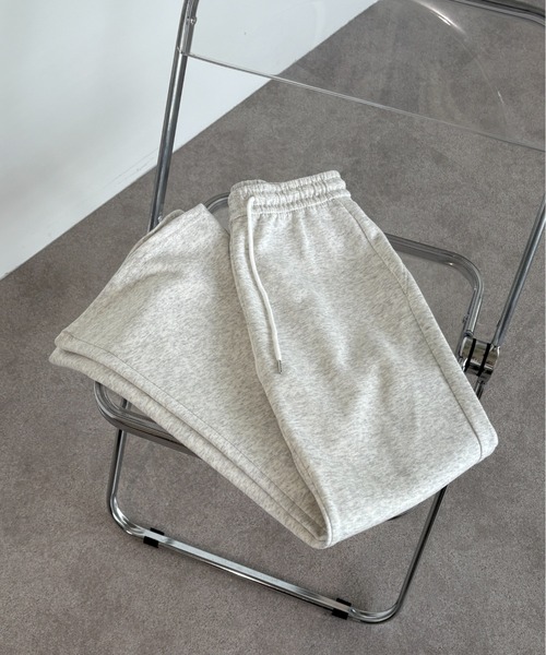 Teem Store(チームストア)の「ウエストゴムスウェットフレアパンツ 美脚効果 体型盛れ(スウェットパンツ・レディース・アッシュグレー/グレー/ブラック・M)」の19枚目の写真