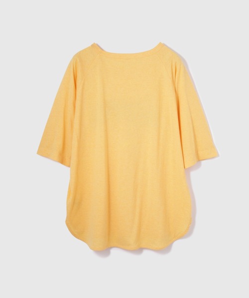 VICKY（ビッキー）の「リサイクルポリエステルロゴTシャツ≪手洗い可能≫（Tシャツ/カットソー・レディース・オフホワイト/ブラック/イエロー・M）」の5枚目の写真