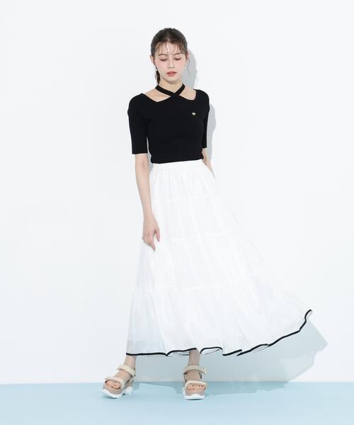 JILL by JILL STUART（ジルバイジルスチュアート）の「◇ヘムラインティアードスカート（スカート・レディース・ホワイト/ピンク/パープル・FREE）」の5枚目の写真