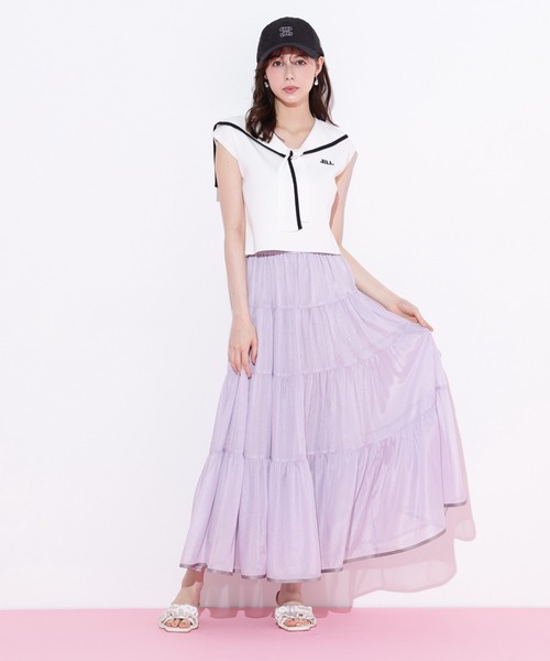 イレギュラーヘム ティアードスカート JILL by JILL STUART ジルバイジルスチュアート JILL by JILLSTUART イレギュラーヘム