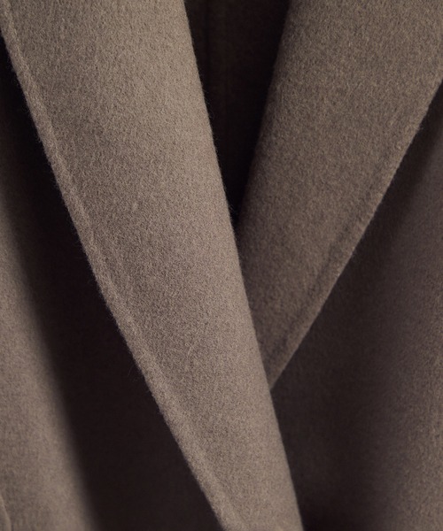 SALON adam et rope'(サロン アダム エ ロペ)の「シャルムリバーロングコート(チェスターコート・レディース・ブラック/オフホワイト/ベージュ系その他/チャコールグレー・M/S)」の12枚目の写真