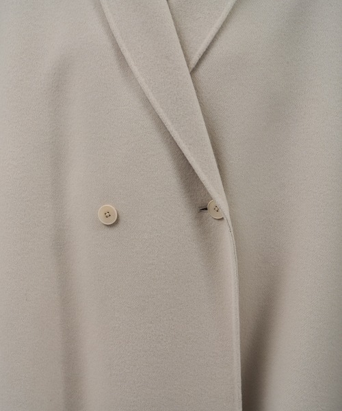 SALON adam et rope'(サロン アダム エ ロペ)の「シャルムリバーロングコート(チェスターコート・レディース・ブラック/オフホワイト/ベージュ系その他/チャコールグレー・M/S)」の20枚目の写真