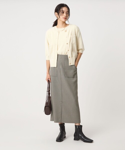 2025SS現行品 キチントボトムス スリム タイト スカート サイズ40 size SHORTあり］キチントボトムス Iライン スリム タイト