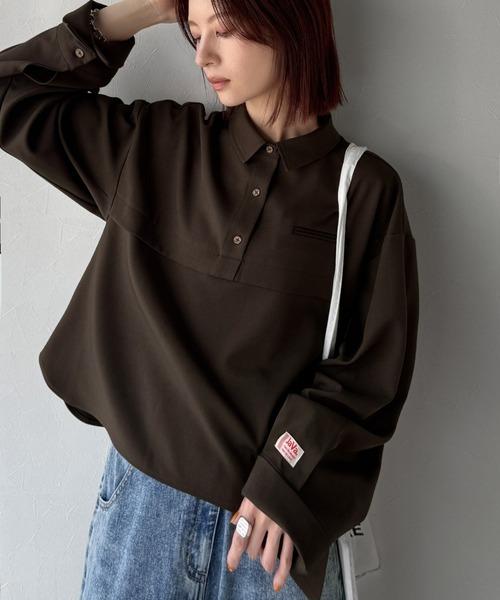 MaKe stuff25てぃらバック切り替えシャツ Make stuff ´25】てぃら