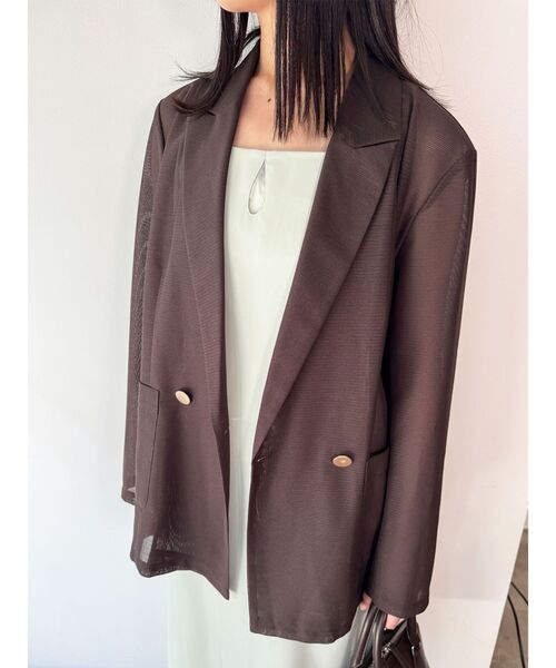 LAGUNAMOON（ラグナムーン）の「ドロップディティールサテンキャミワンピース（ワンピース・レディース・ミント/ベージュ/ブラック・SMALL/MEDIUM）」の19枚目の写真