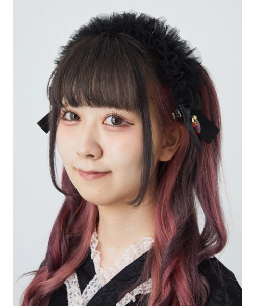 Ank Rouge(アンクルージュ)の「ふわふわチュールストロベリーヘッドドレス(その他ヘアアクセサリー・レディース・ピンク/ブラック/ホワイト・FREE)」の10枚目の写真