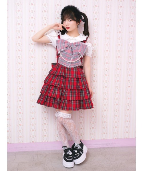 Ank Rouge(アンクルージュ)の「ふわふわチュールストロベリーヘッドドレス(その他ヘアアクセサリー・レディース・ピンク/ブラック/ホワイト・FREE)」の12枚目の写真