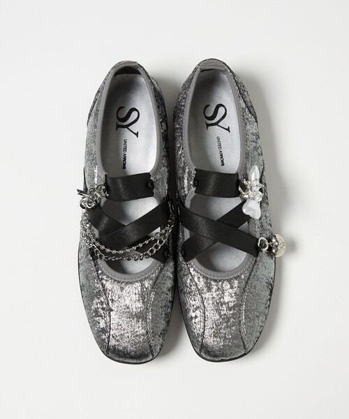 SY UNITED ARROWS（シーユナイテッドアローズ）の「＜SY＞ チャームバレエ フラット20↑（バレエシューズ・レディース・シルバー/ブラック/パープル/その他1・24.5cm/24cm/23.5cm/23cm/22.5cm/25cm）」の4枚目の写真