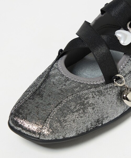 SY UNITED ARROWS（シーユナイテッドアローズ）の「＜SY＞ チャームバレエ フラット20↑（バレエシューズ・レディース・シルバー/ブラック/パープル/その他1・24.5cm/24cm/23.5cm/23cm/22.5cm/25cm）」の13枚目の写真